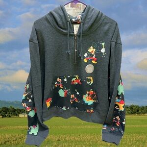 Disneyland  Mickey Mouse Main Street Electrical Parade Charcoal Graphic Hoodie